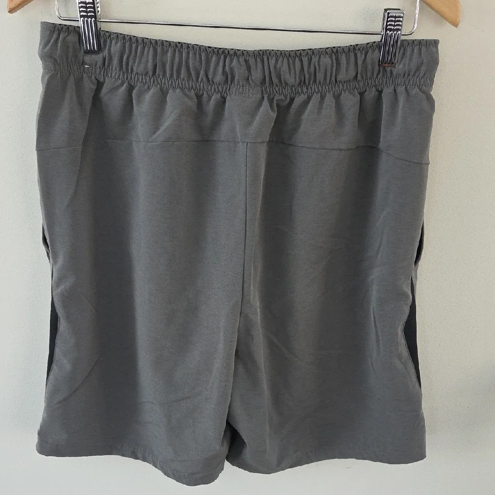 Nike Men's Dri-fit Gray And Black Athletic Shorts - Picture 4 of 6